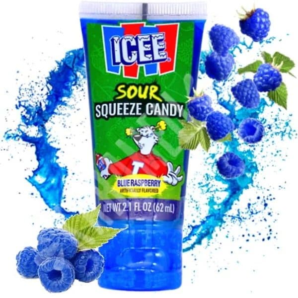 ICEE SQUEEZE CANDY DE FRAMBUESA AZUL