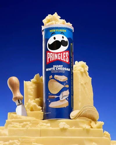 PRINGLES SHARP WHITE CHEDDAR
