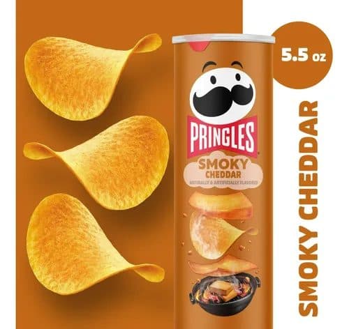PRINGLES SMOKY CHEDDAR